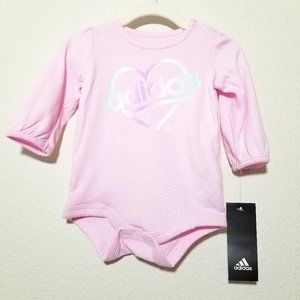 NWT Baby Girl Adidas Onesie - size 6 mos.